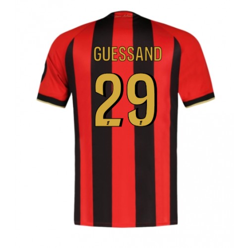 Fotballdrakt Herre OGC Nice Evann Guessand #29 Hjemmedrakt 2024-25 Kortermet